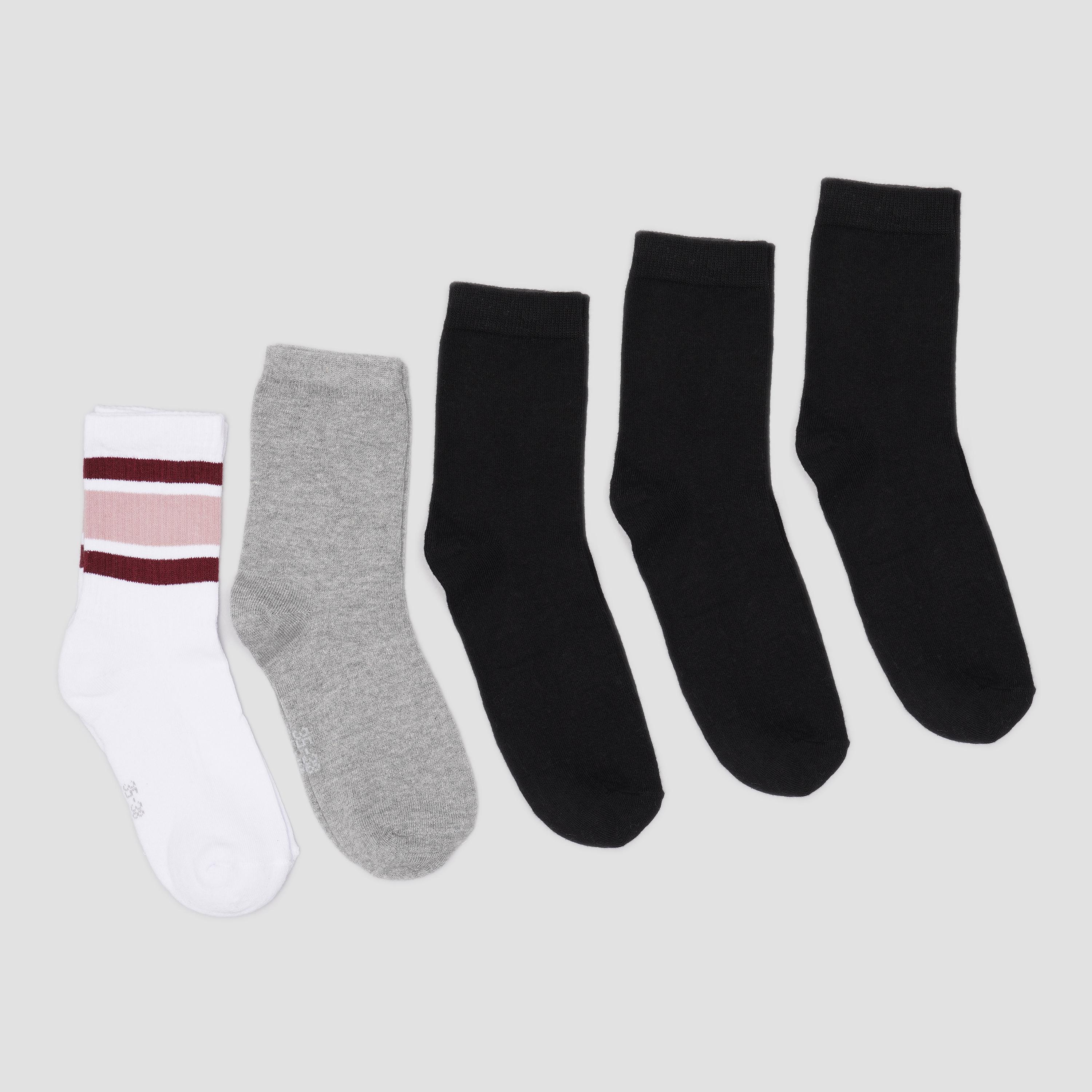 Шкарпетки C&A 5 пар р. 35-38 Білий/Чорний/Сірий (2909923145)