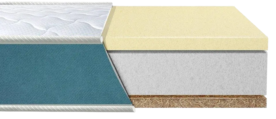 Матрац ортопедичний безпружинний Eurosleep FRESH LATEX-COCOS 140х190 см (1924067793)