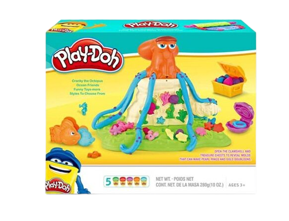 Набор для лепки подводный мир с осьминогом/пластилин/аксессуары (11266423)