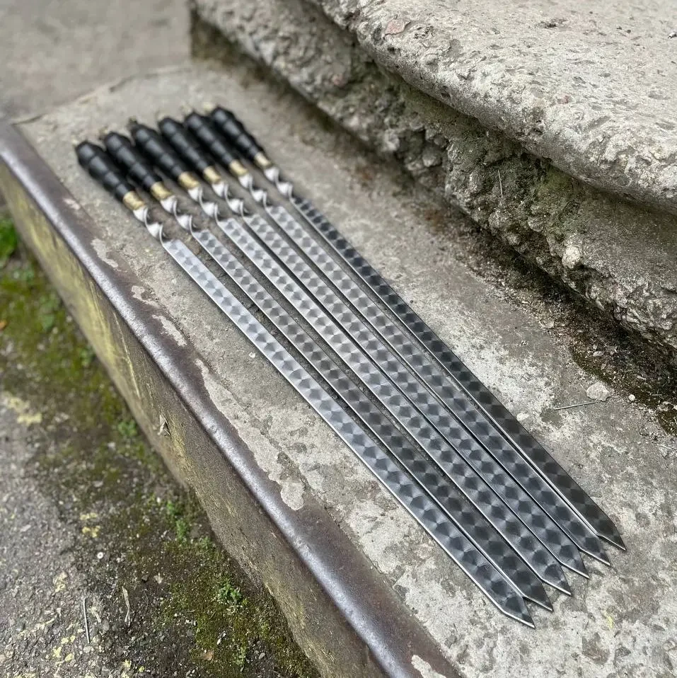 Набір шампурів для люля-кебаб Звірі широкий 4 шт. L 50 см (SKK96) - фото 4 Набір шампурів для люля-кебаб Звірі широкий 4 шт. L 50 см (SKK96) - фото 4