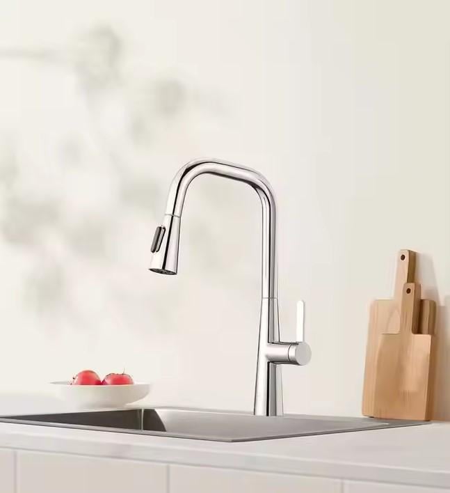 Смеситель для кухни MiJia pull-out kitchen faucet S1 с выдвижной лейкой - фото 7