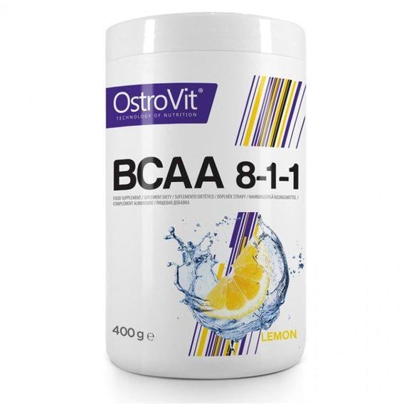 Амінокислота BCAA для спорту OstroVit BCAA 8-1-1 400 г 40 порцій Lemon