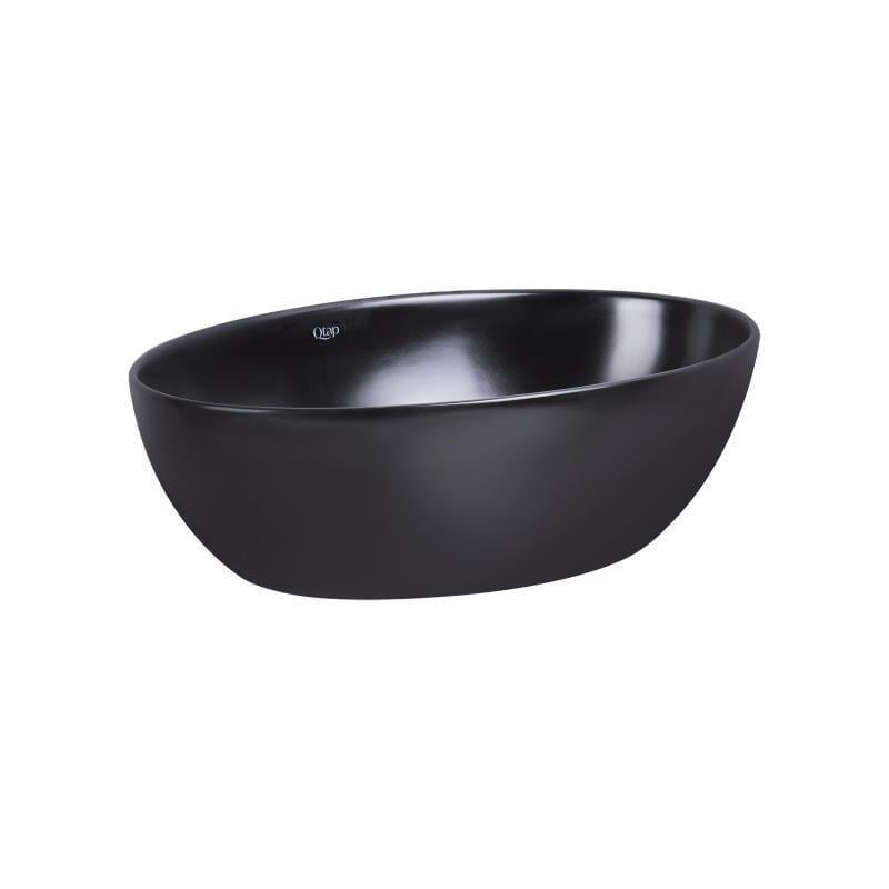 Раковина-чаша Q-tap Leo с донным клапаном Matt Black QT1111A052MB