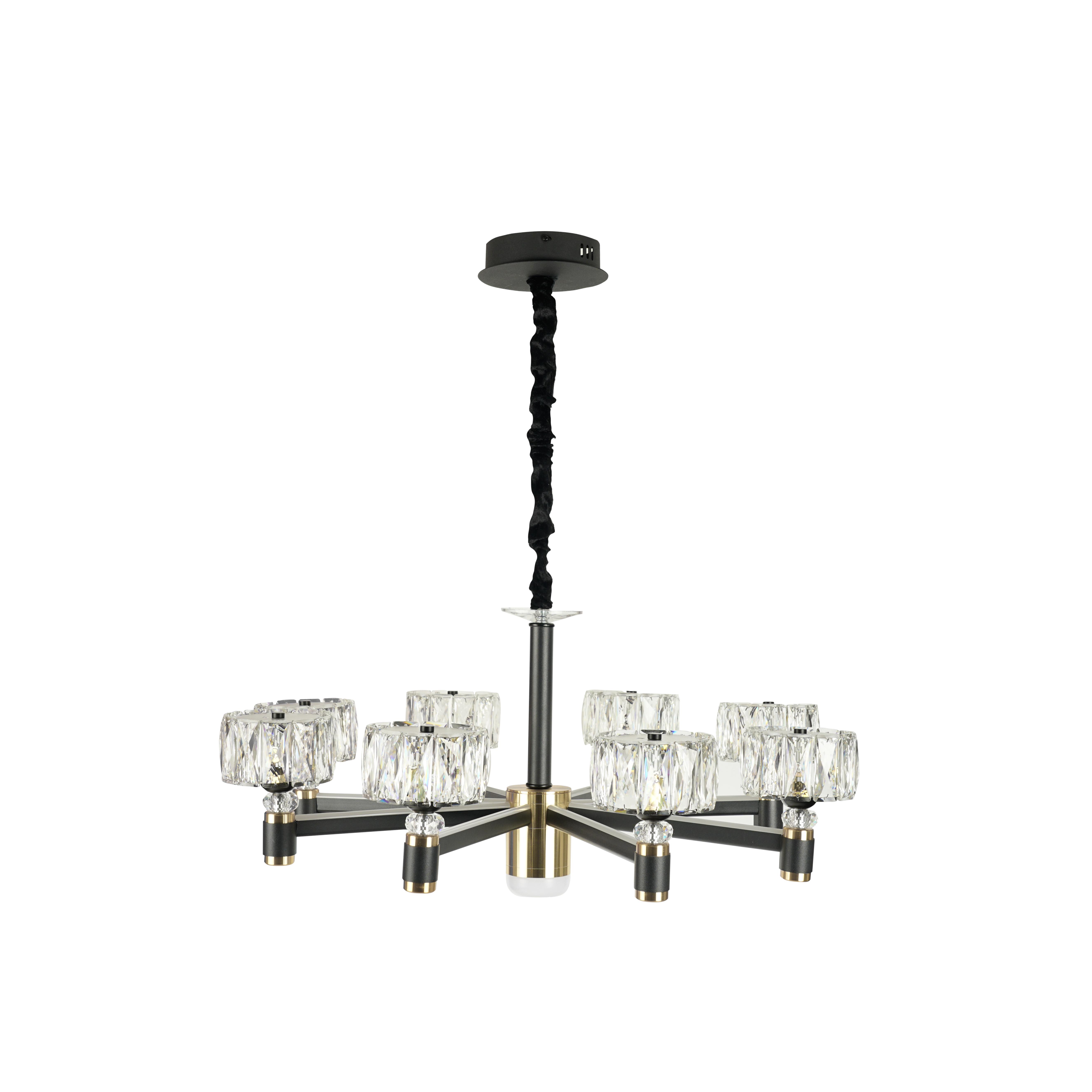 Люстра хрустальная Sirius Ш 1299/8 80W led (000034835)