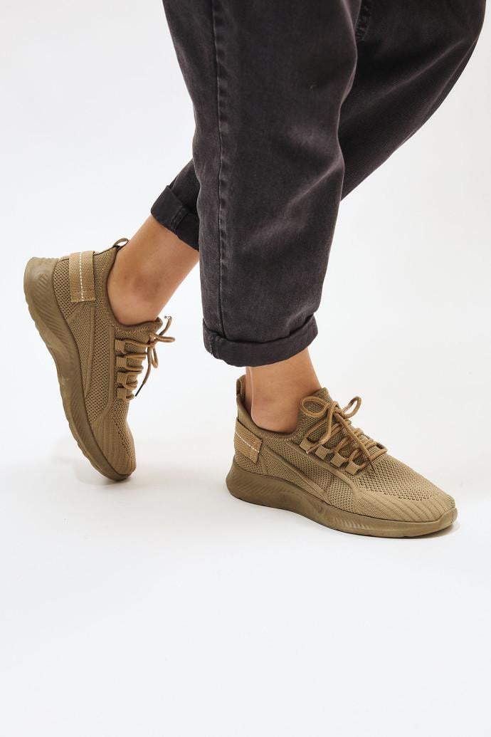 Кроссовки женские демисезонные ALLSY р. 38 Коричневый (197466)