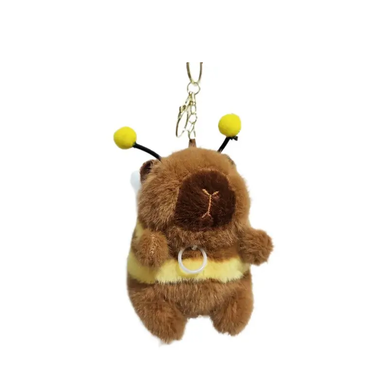 Брелок Капибара-пчелка крылышка двигаются 13 см