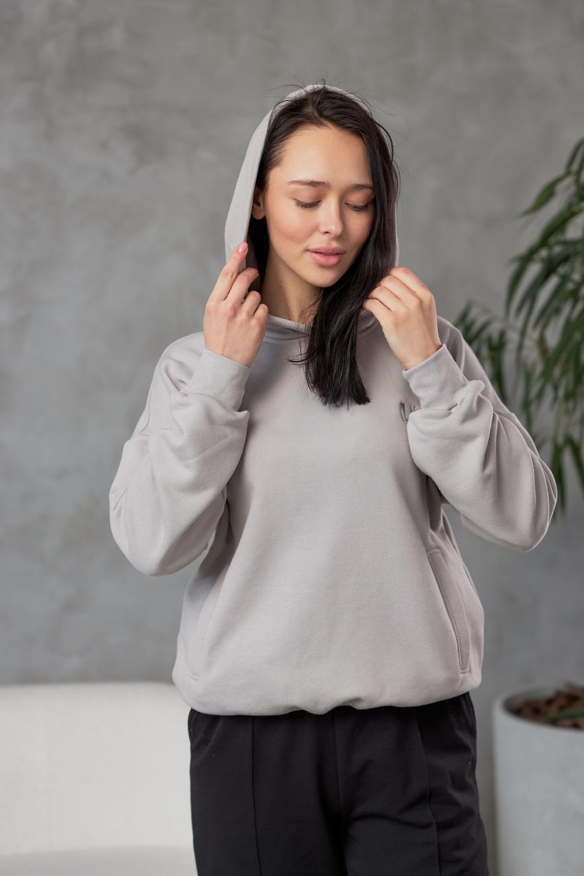 Худи женский М175.3 свет S Серый (841-1-60) Худи женский М175.3 свет S Серый (841-1-60)