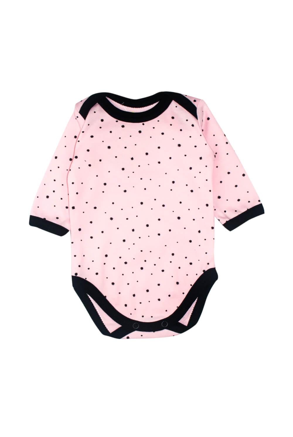 Боди детский Звезды 56 см Розовый (1281011-56)