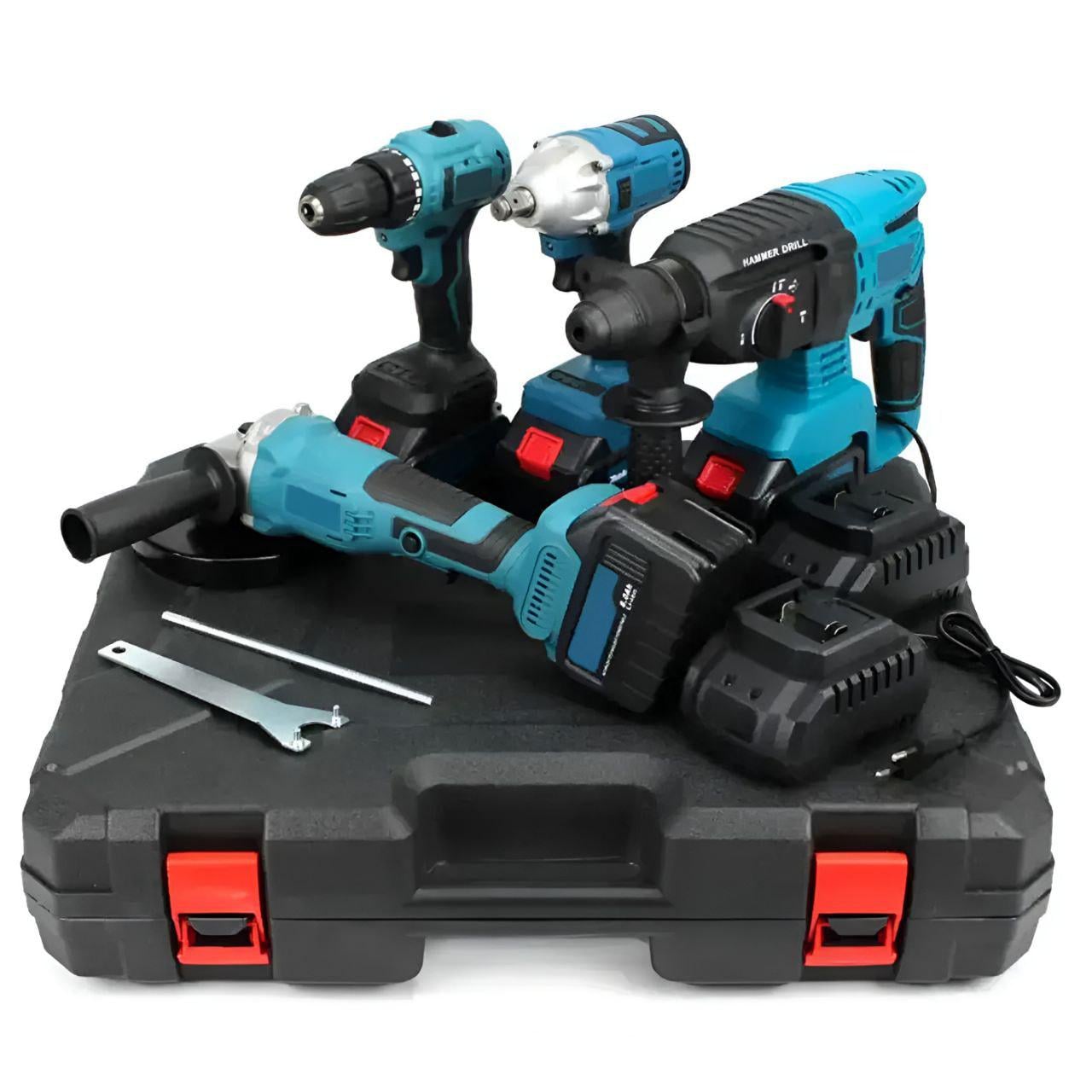 Набір інструментів акумуляторних 12407/МК 4в1 у кейсі (33132697)