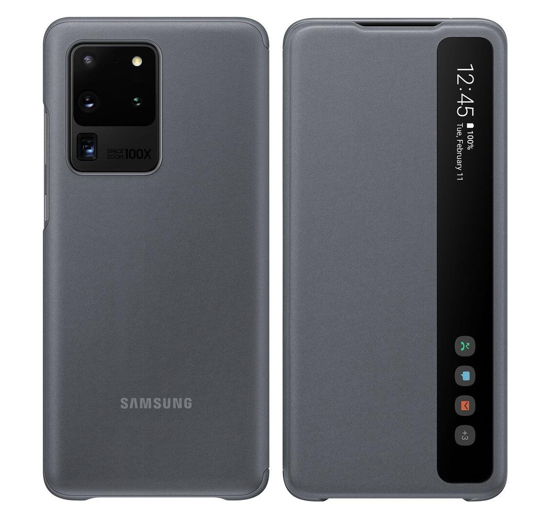 Чохол-книга S-View Flip Cover EF-ZG988CJEGRU для Samsung Galaxy S20 Ultra Grey