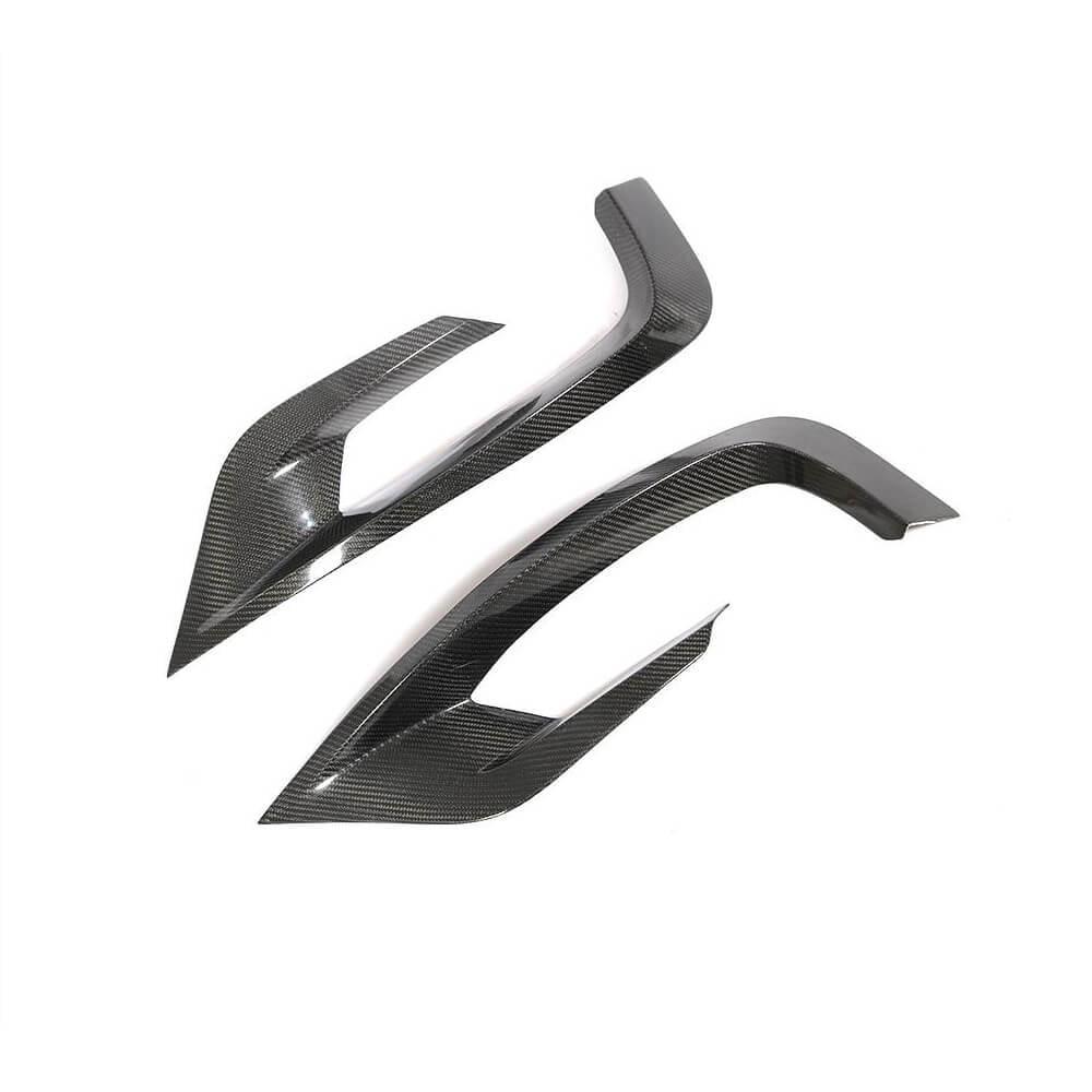 Накладки на бампер передний DDCarbon для AMG-Line Mercedes S-сlass W222 2014-2017 гг. натуральный карбон (147885)