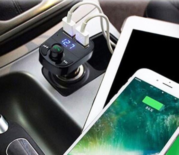FM-трансмітер автомобільний X8 Bluetooth A2DP/V4.2+EDR MP3 плеєр USB (1973485328) - фото 7 FM-трансмітер автомобільний X8 Bluetooth A2DP/V4.2+EDR MP3 плеєр USB (1973485328) - фото 7