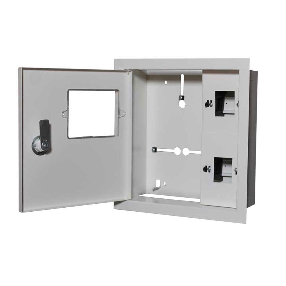 Корпус под 1-ф счетчик E.NEXT ЯУР-1В-4 ек. 4 модуля IP31 встраиваемый металлический 250х250х135 мм (ЯУР-1В-4 ек.)