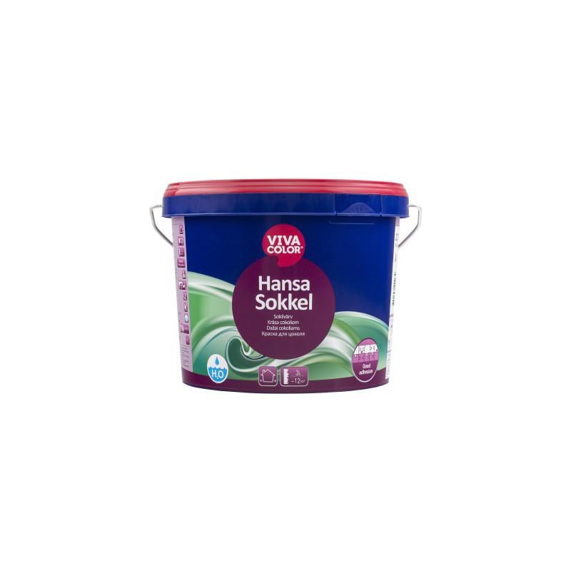 Фарба для цоколя Vivacolor Hansa Sokkel воднодисперсійна матова база А 2,7 л Білий (2149478193)