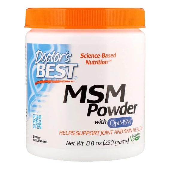 Препарат для суглобів та зв'язок Doctor's Best MSM Powder with OptiMSM 8,8 ун. 250 г 83 порцій (DRB-00076)