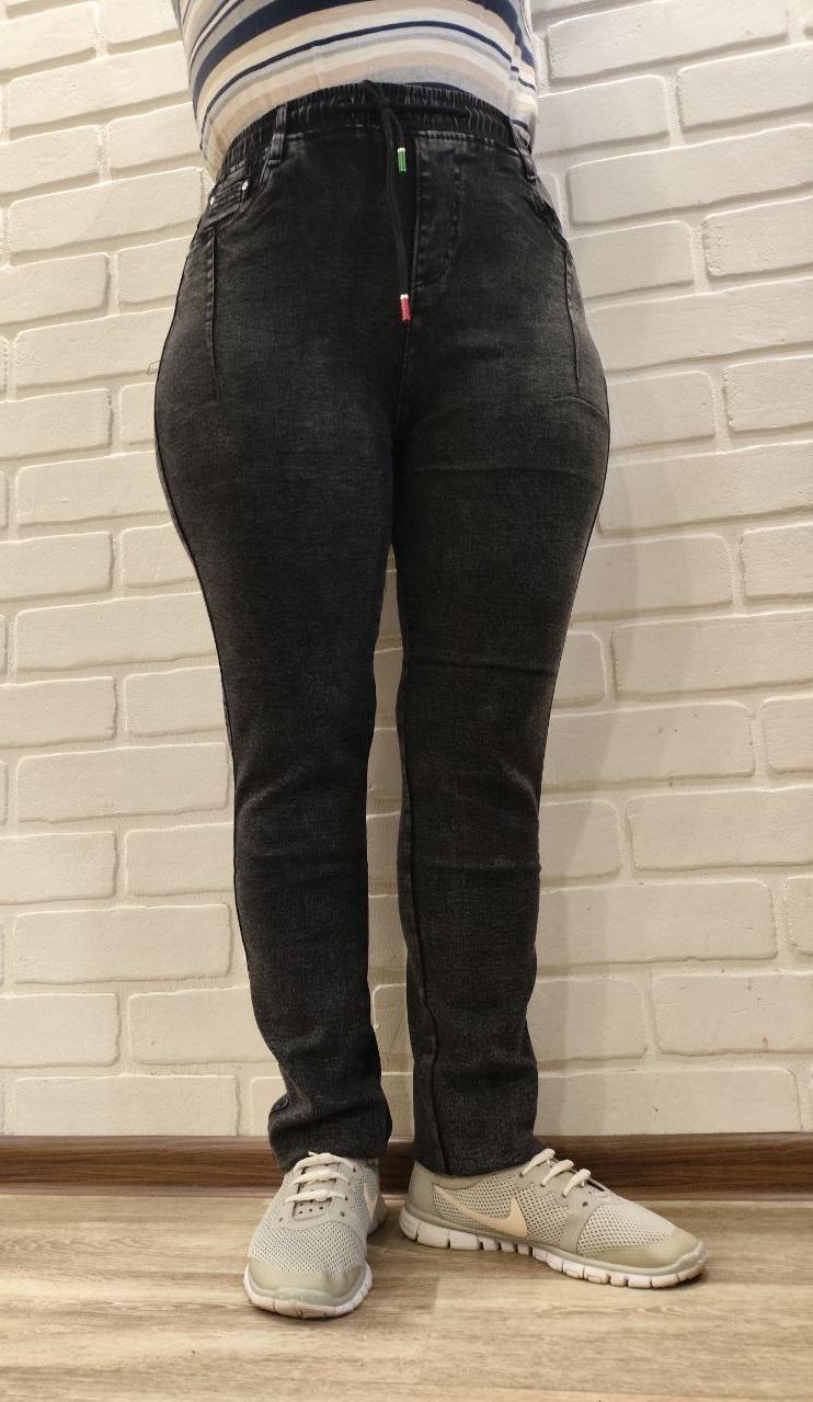 Джинсы женские на байке 3333 р. 54 Серый (2775817155) - фото 3