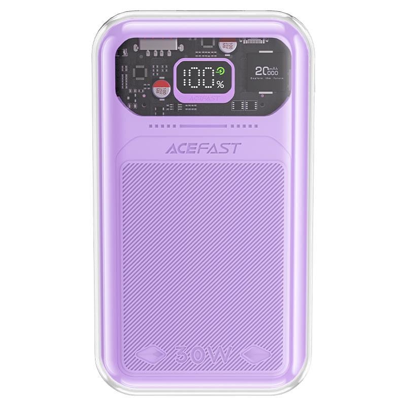 Повербанк Acefast M2-20000 Exploration 20000 mAh 30 W Фиолетовый - фото 1