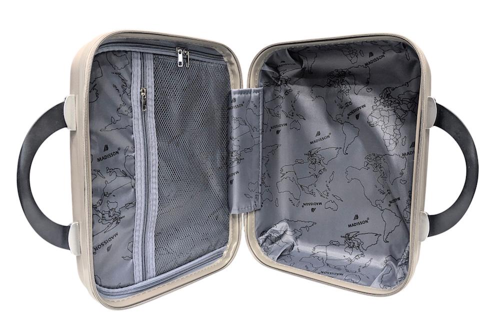 Бьюті-кейс ручна поклажа Madisson Snowball 51304 поліпропілен XS Шампань - фото 2