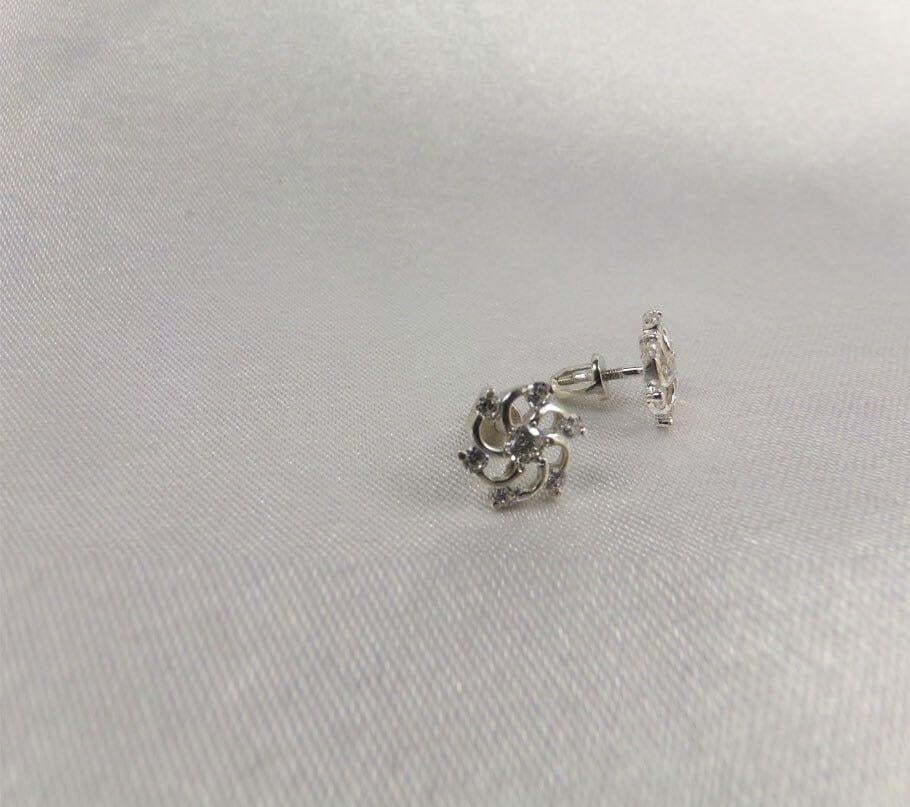 Пусеты 80102 Maxi Silver 6081 (86081)