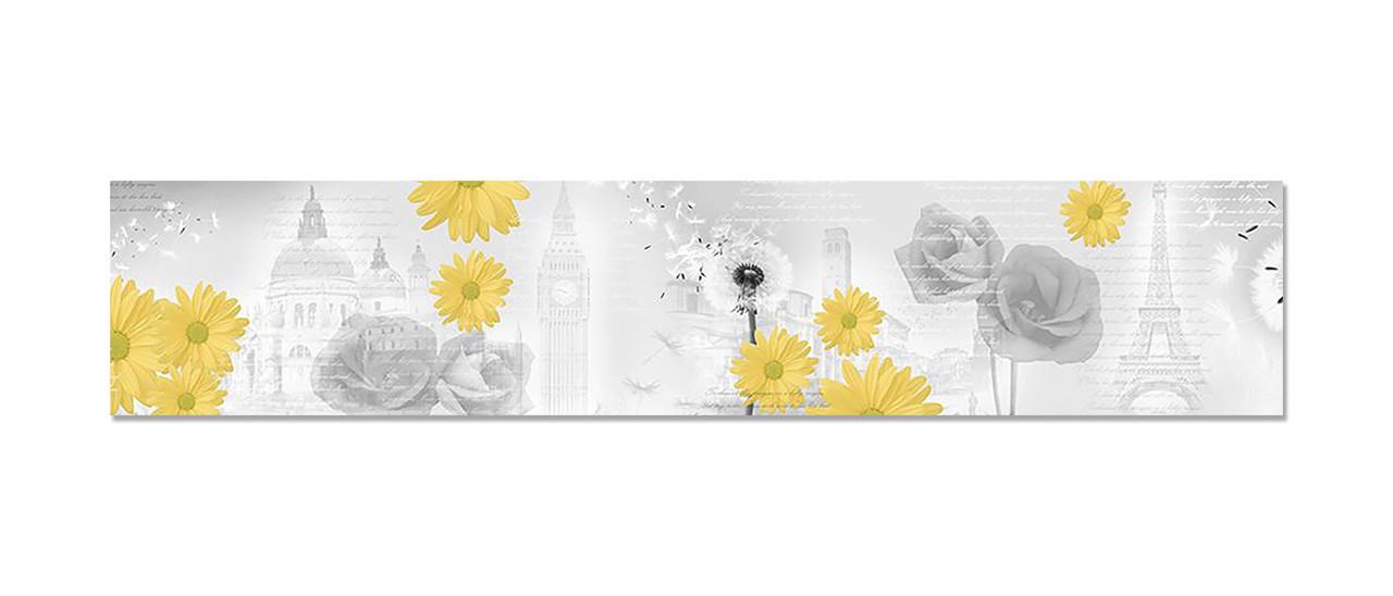 Наклейка виниловая на кухню Zatarga Одуванчики и герберы 600х3000 мм (1283915328)