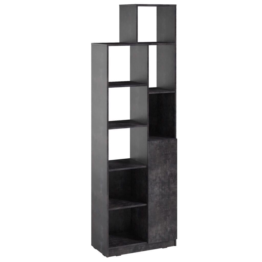 Стеллаж Moreli PA0002 68х37х217 см Бетон темный (25649587)