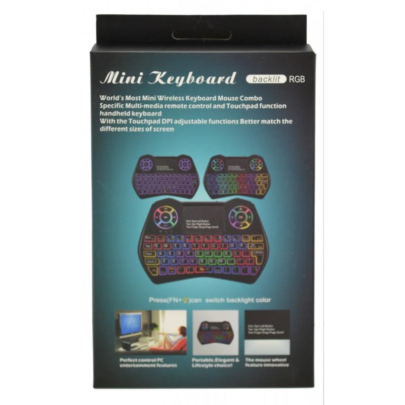 Беспроводная русская клавиатура Rii i9 2.4G с RGB подсветкой (91) - фото 7