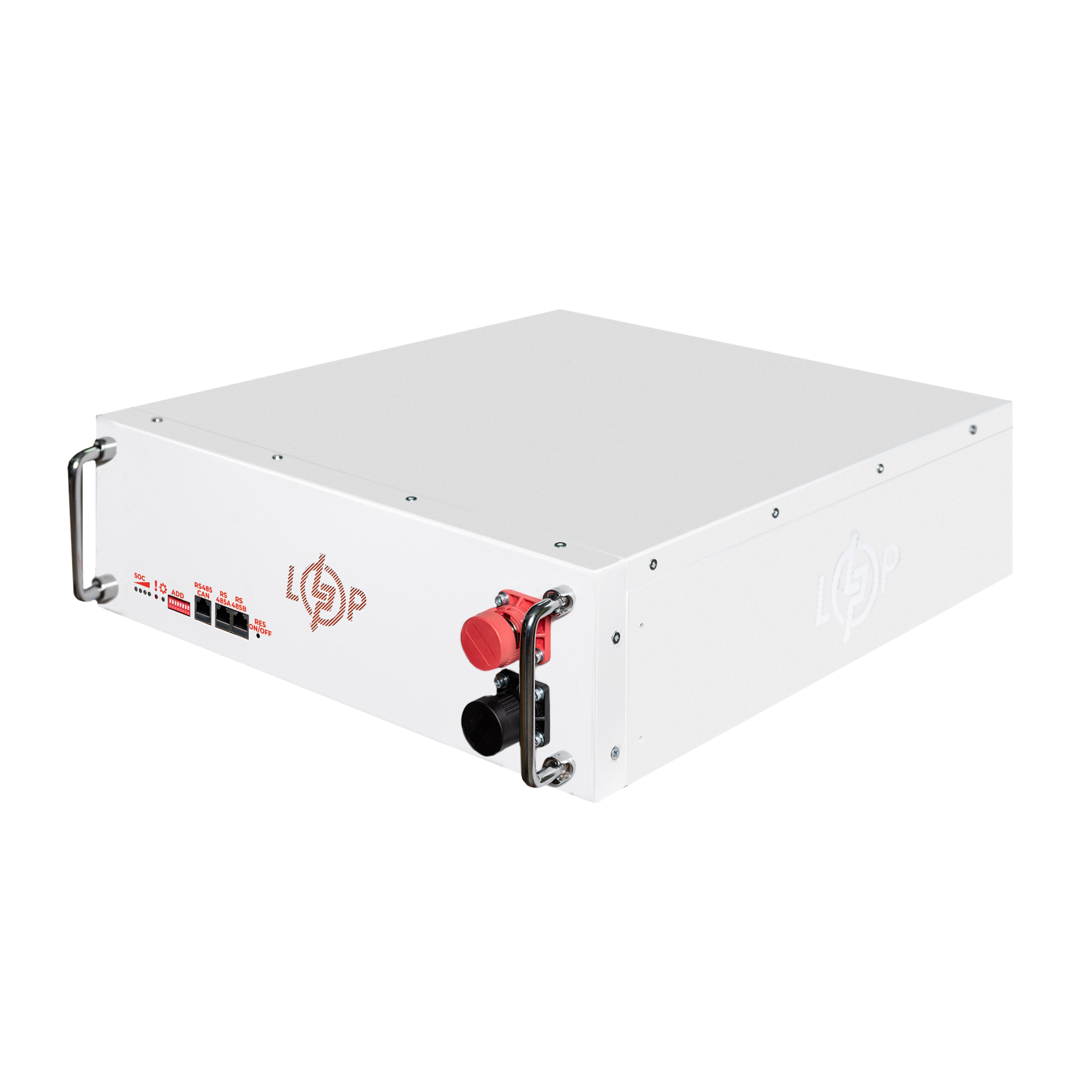 Акумулятор LogicPower LP LiFePO4 51,2V-100 Ah 5120Wh BMS SP 100A/50А RM RS485/CAN LCD WH (26453536) - фото 2 Акумулятор LogicPower LP LiFePO4 51,2V-100 Ah 5120Wh BMS SP 100A/50А RM RS485/CAN LCD WH (26453536) - фото 2