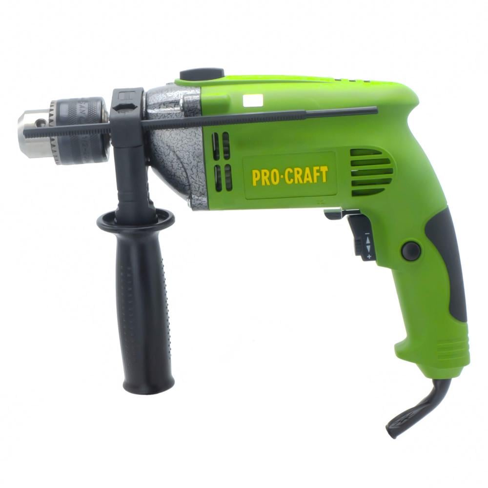 Дрель ударная Procraft PS950 600 Вт с ключевым патроном 13 мм реверсом и регулировкой оборотов