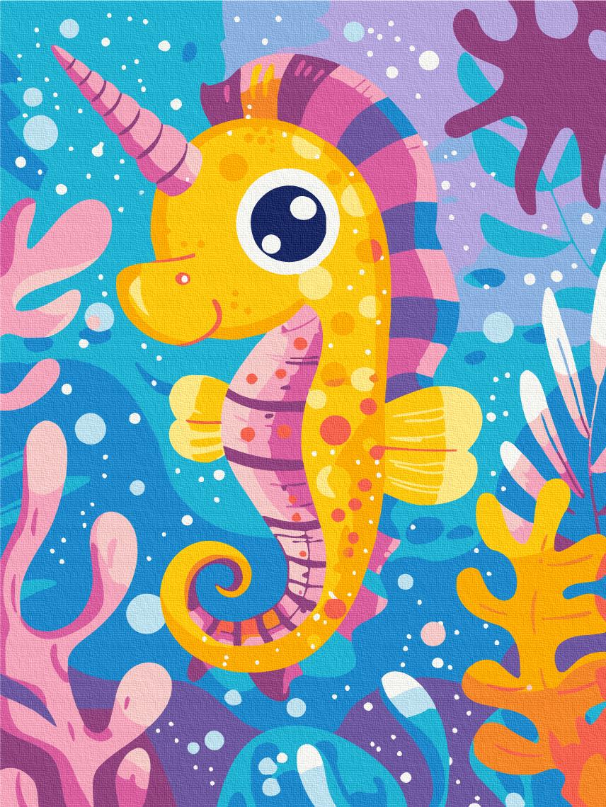 Картина по номерам Brushme Морской единорог 30x40 см (KBS0156)