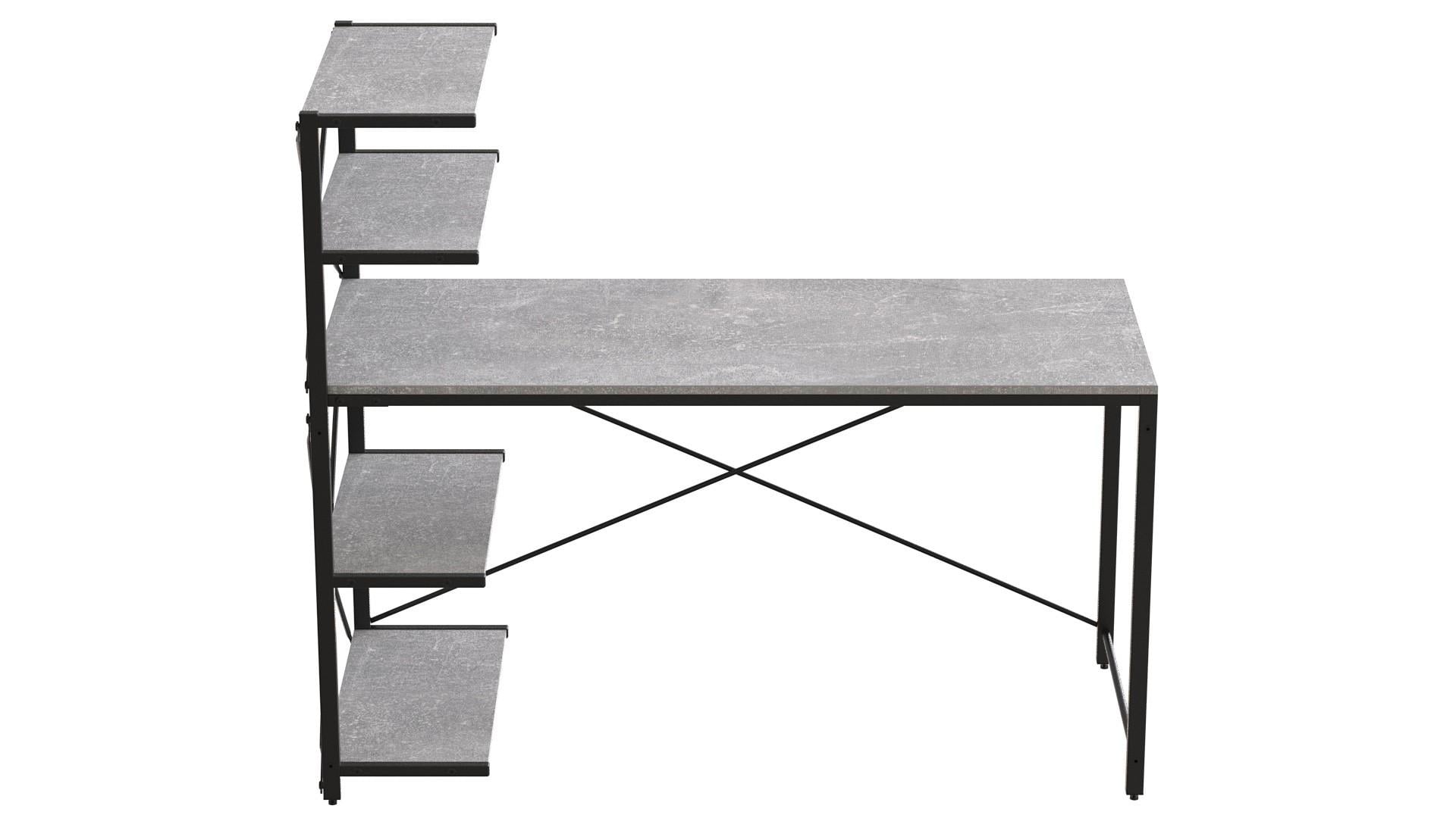 Комп'ютерний стіл Ferrum-decor Джек ДСП 75x120x70 см Чорний/Бетон (FRD-105319) Комп'ютерний стіл Ferrum-decor Джек ДСП 75x120x70 см Чорний/Бетон (FRD-105319)