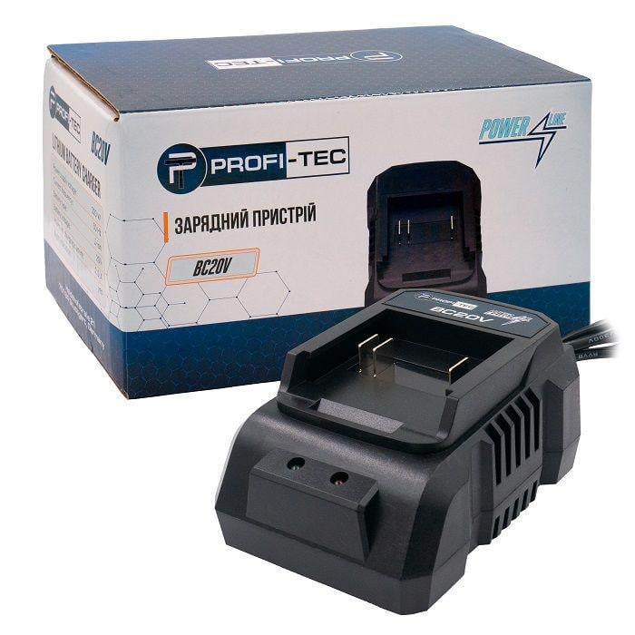 Зарядний пристрій PROFI-TEC BC20V 2,0 Аг (006391) Зарядний пристрій PROFI-TEC BC20V 2,0 Аг (006391)