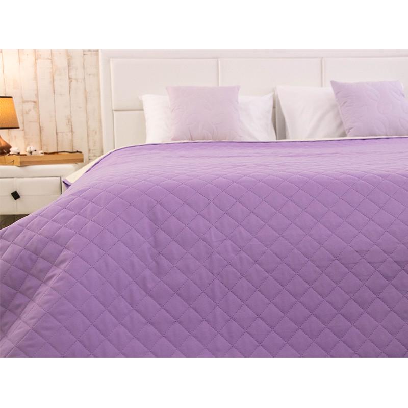 Покрывало двустороннее Руно Севилья 220x240 см Фиолетовый/Молочный (21219) - фото 6