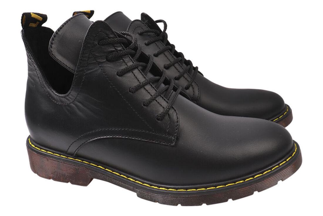 Ботинки женские Lady-Lux из кожи на шнуровку на низком ходу р. 40 Черный (4-20DHC)