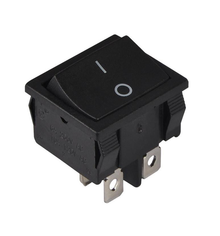 Переключатель TechnoSystems KCD1-6-202 B/B Black (5500727)