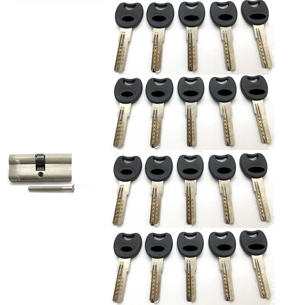 Цилиндр для замка Falcon Maximum с 20 ключами 80 мм 40х40