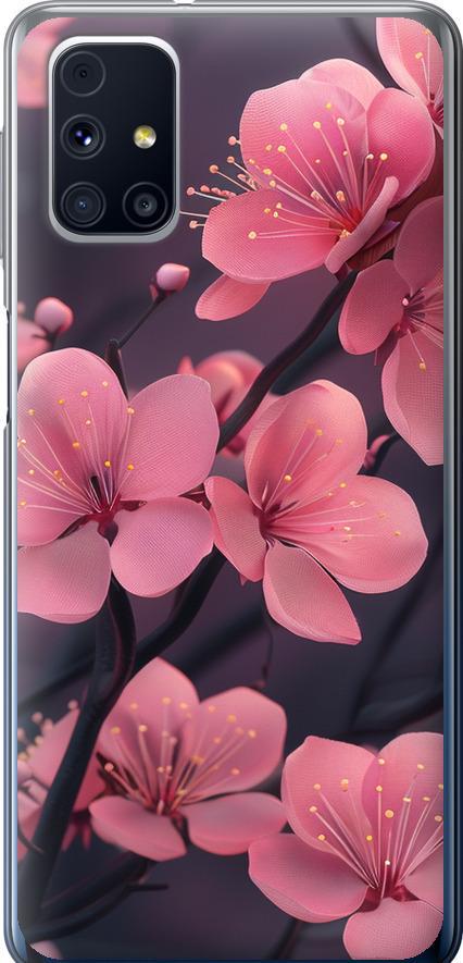 Чехол на Samsung Galaxy M31s M317F Пурпурная сакура (6075t-2055-42517)