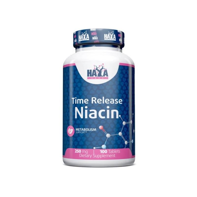 Ниацин Haya Labs Niacin Time Release 250 mg 100 tablets