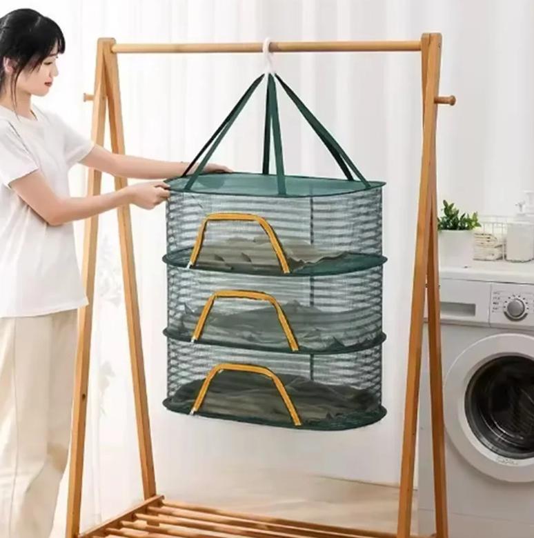 Сітка для сушіння риби та фруктів Be-Tech SH7712113 3 рівні 60х60х40 см Зелений (27558093) - фото 4 Сітка для сушіння риби та фруктів Be-Tech SH7712113 3 рівні 60х60х40 см Зелений (27558093) - фото 4