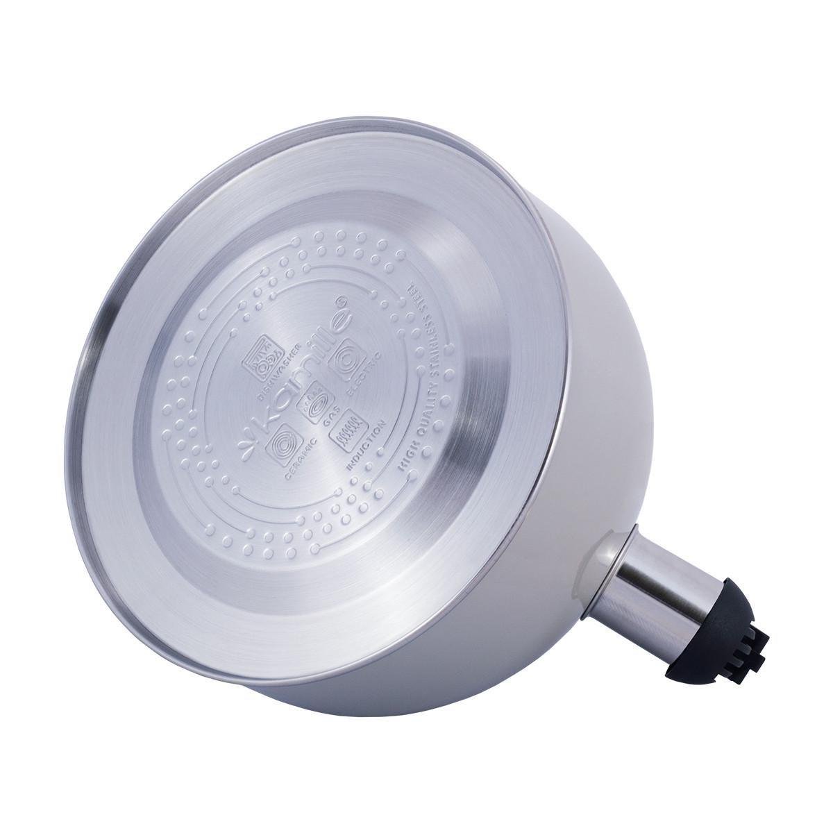 Чайник со свистком Kamille KM-0679А из нержавеющей стали 2,5л Серый (150-84-0679А.2) - фото 6 Чайник со свистком Kamille KM-0679А из нержавеющей стали 2,5л Серый (150-84-0679А.2) - фото 6