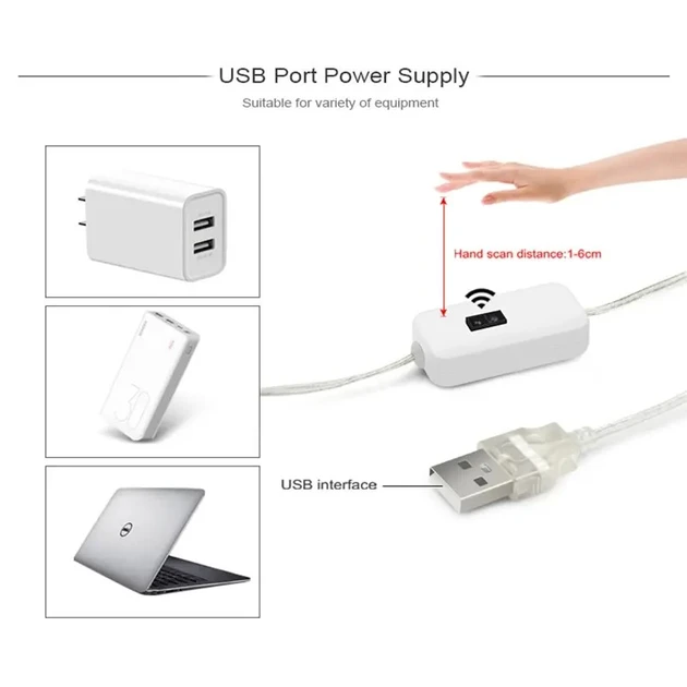 Світлодіодна стрічка з кнопкою управління USB 5V 5 м (2827204584) - фото 4