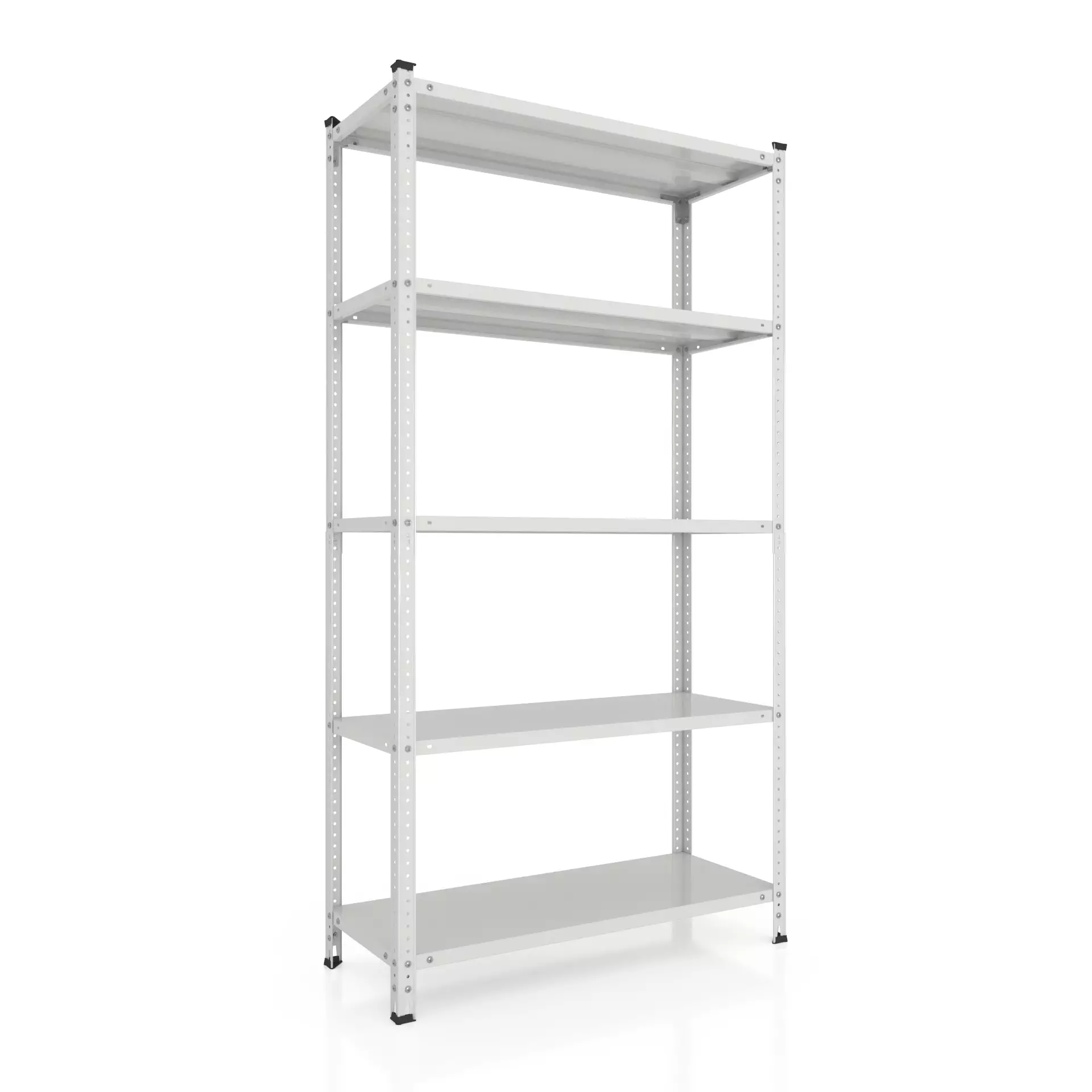 Стеллаж Кронос КС 1800х900х400 мм Меткас 100 кг/полку 5 полок крашеный металлический (KRC180110904054W)
