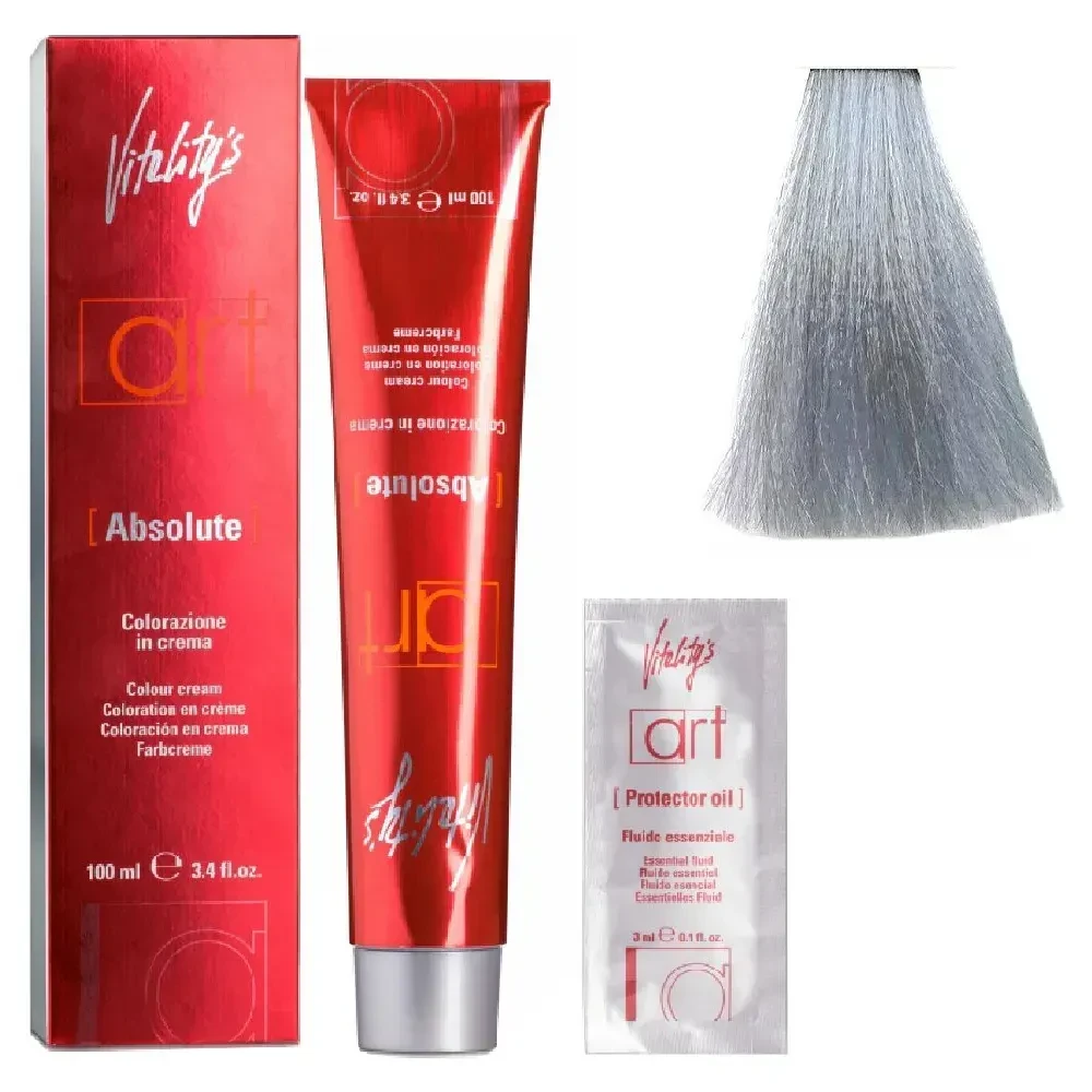 Крем-краска для волос с масляным коктейлем Vitality’s Art Absolute Hair Color Cream 1011 Насыщенный пепельный ультраблонд 100 мл