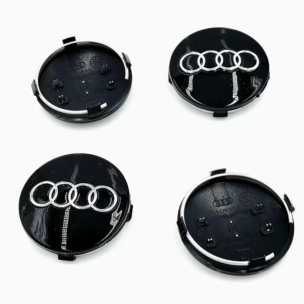 Колпачки в диски AUDI 68 мм 4 шт. Черный (1607)