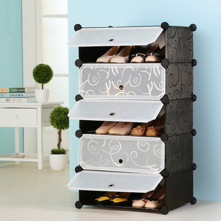 Шкаф пластиковый Storage Cube Cabinet «А1-5» 37x37x90 см - фото 2 Шкаф пластиковый Storage Cube Cabinet «А1-5» 37x37x90 см - фото 2