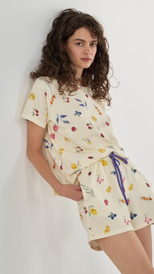 Комплект женская пижама Ellen Fruity DELIGHT lpk 2970/47/01 XL Молочный