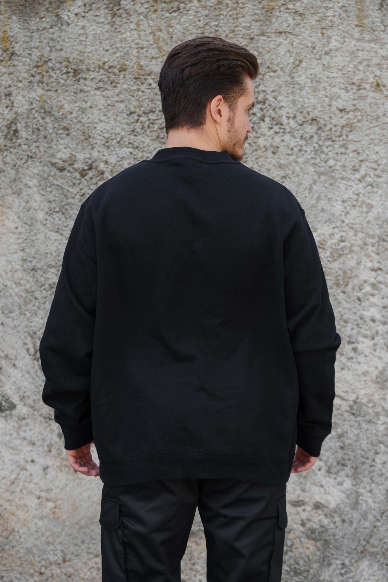 Свитшот на флисе Without Solo утепленный оверсайз S/M Black (S/M8055467) - фото 3 Свитшот на флисе Without Solo утепленный оверсайз S/M Black (S/M8055467) - фото 3