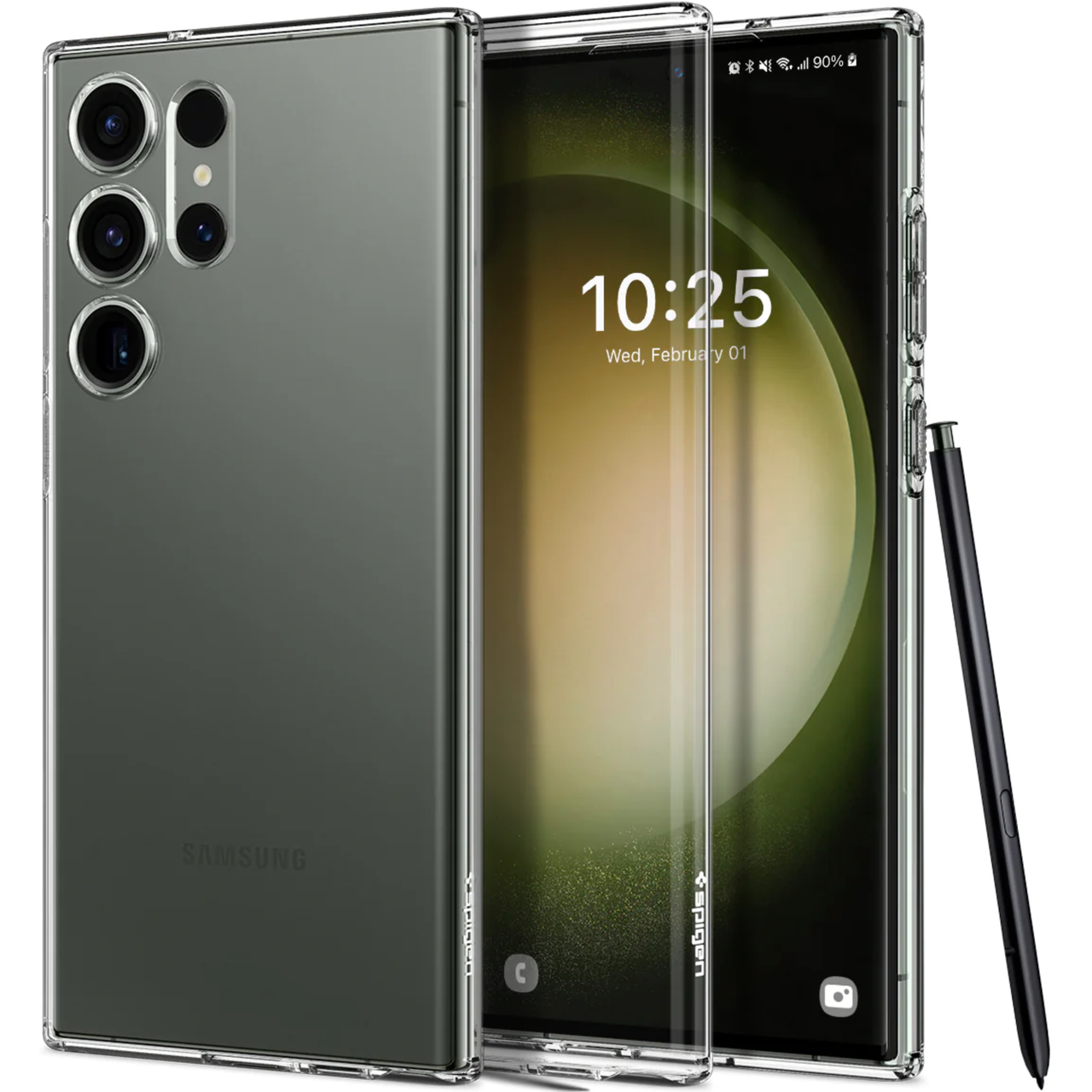 Чехол-накладка Spigen Crystal Case for Samsung S23 Ultra, Crystal Clear (ACS05610)
