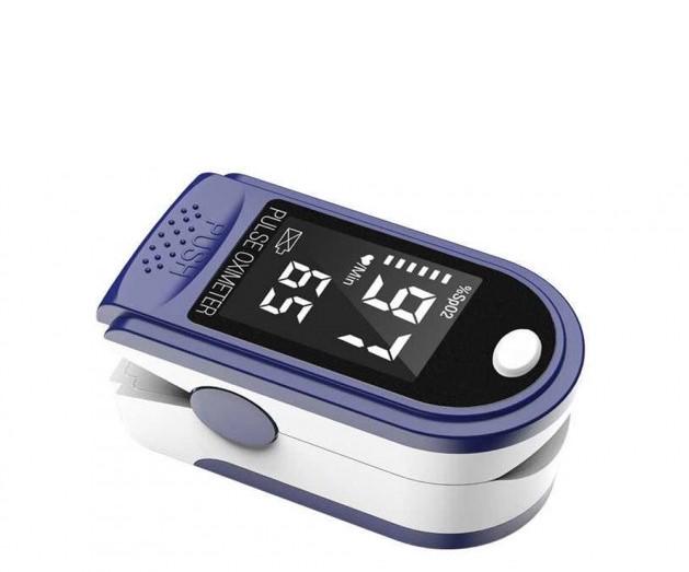 Пульсоксиметр Fingertip CMS50D Pulse Oximeter Біло-синій (97517) - фото 1