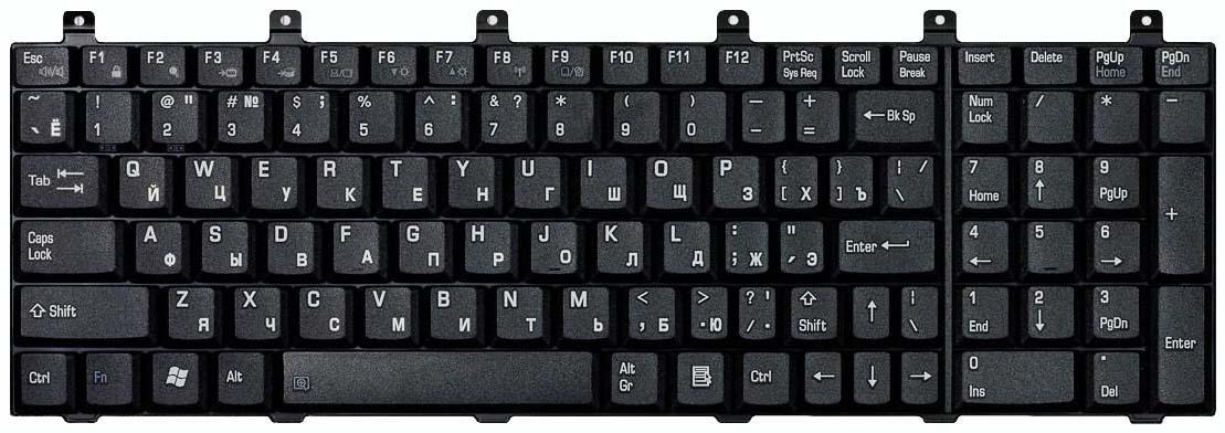 Клавиатура для ноутбука Toshiba Satellite M60/M65/P100/P105 Black
