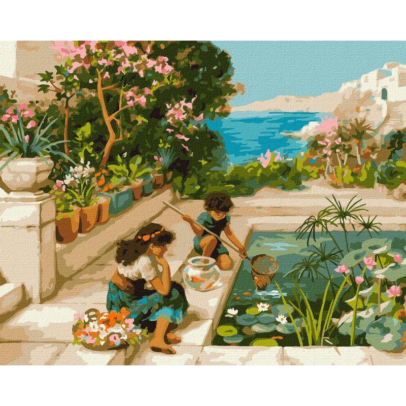 Картина за номерами Ideyka  Наша золота рибка KHO2554 40x50 см (RLT31795)